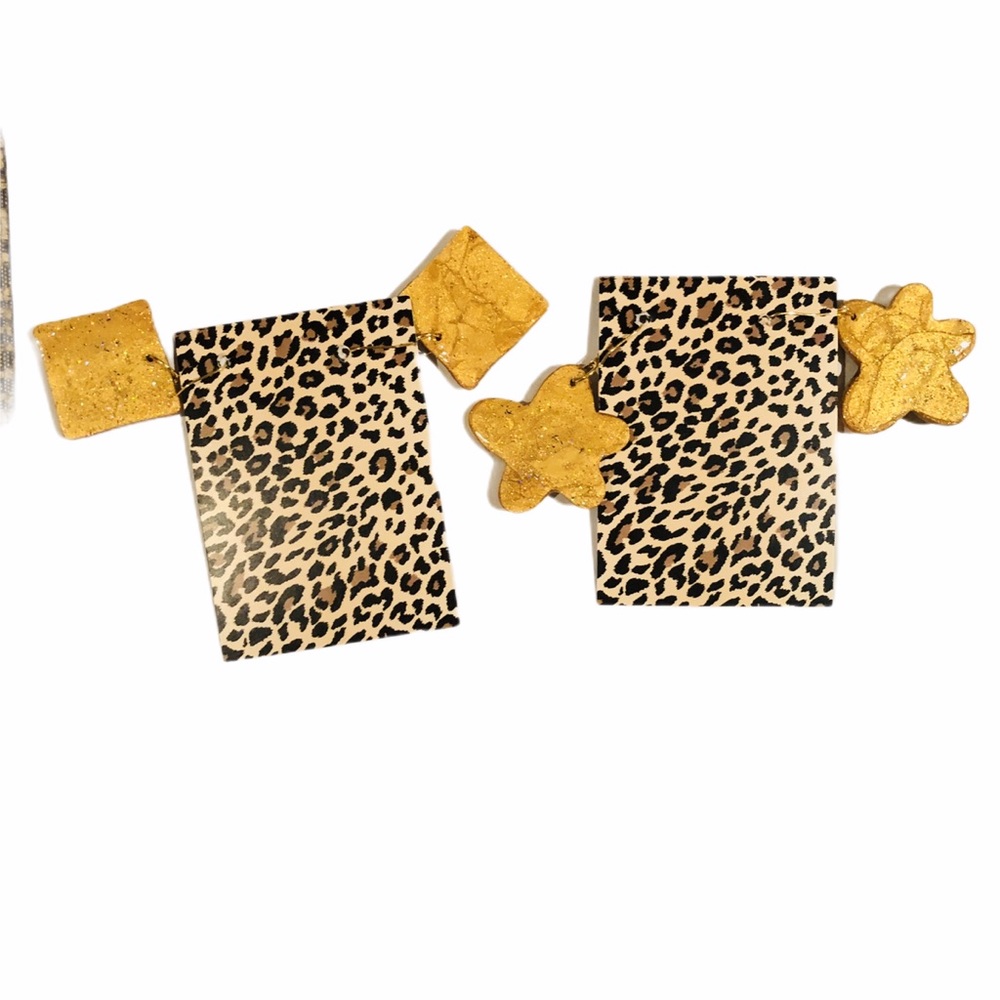 Tiger Frenzy by Jazzy Jewelz Tiger Print Earrings - Picture 2 of 2